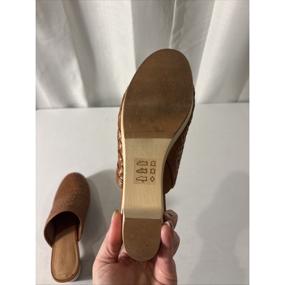 Madewell The Jordyn Clog in Woven Leather~Color: Rustic Twig~Size 5.5 M - Picture 5 of 8